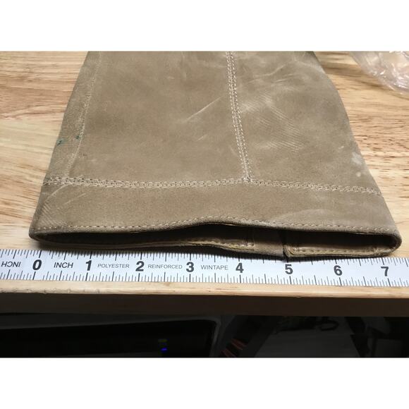 Vince Camuto Kreesell Riding Boots Women's 6M Taupe Suede Zipper Almond Toe - Picture 12 of 12